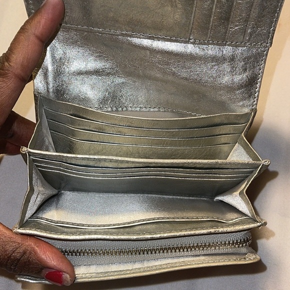 Authentic ANTEPRIMA Compact Wallet Leather Champagne EUC with box & dustbag - Picture 10 of 11